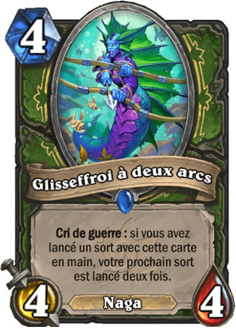 hearthstone, carte Glisseffroi � deux arcs
