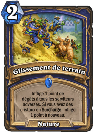 hearthstone, carte Glissement de terrain