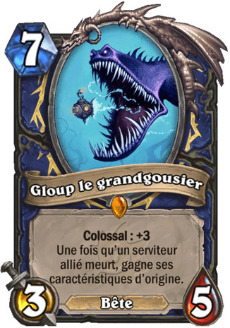 hearthstone, carte Gloup le grandgousier