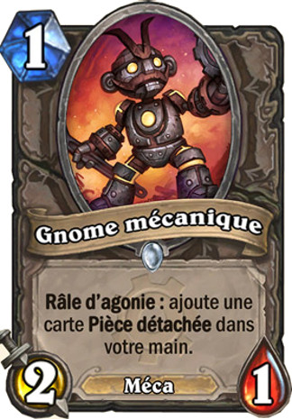 hearthstone, carte gnome m�canique