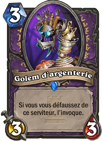 hearthstone, carte golem d'argenterie