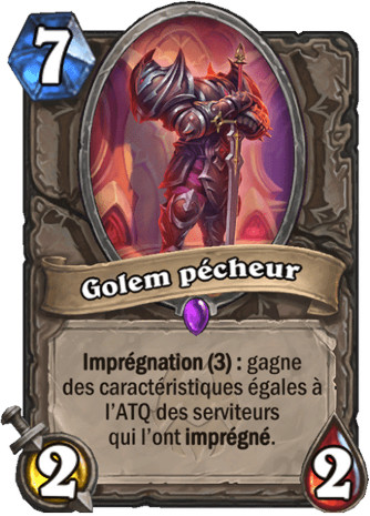 hearthstone, carte Golem p�cheur
