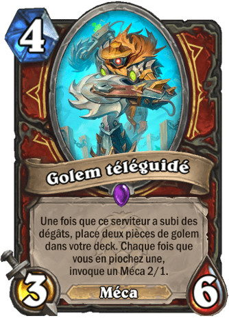 hearthstone, carte - Golem t�l�guid�