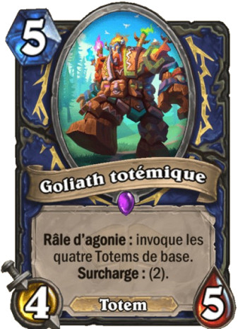 hearthstone, carte Goliath tot�mique