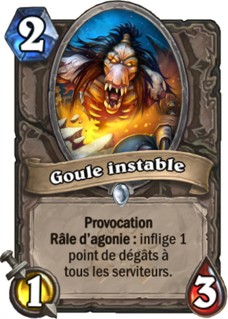 hearthstone, carte Goule instable