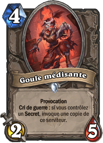 hearthstone, carte Goule m�disante
