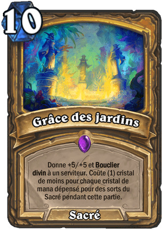 hearthstone, carte Gr�ce des jardins