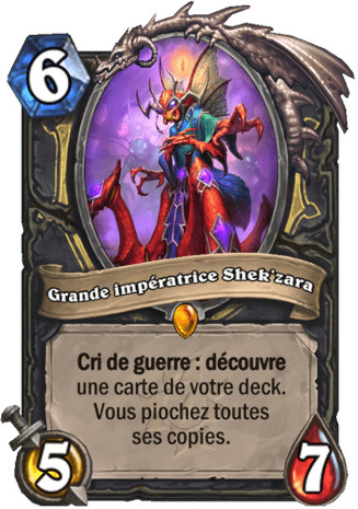 hearthstone, carte Grande imp�ratrice Shek'zara