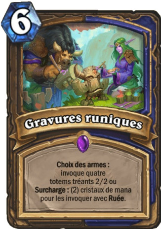 hearthstone, carte Gravures runiques