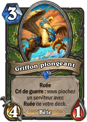 hearthstone, carte - Griffon plongeant