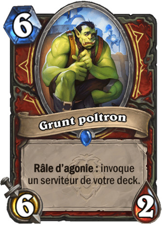 hearthstone, carte - Grunt poltron