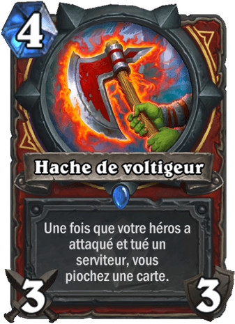hearthstone, carte - Hache du voltigeur