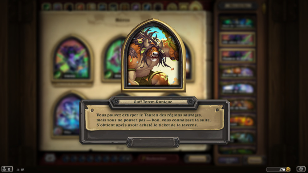 Hearthstone, héros - Guff Totem-Runique