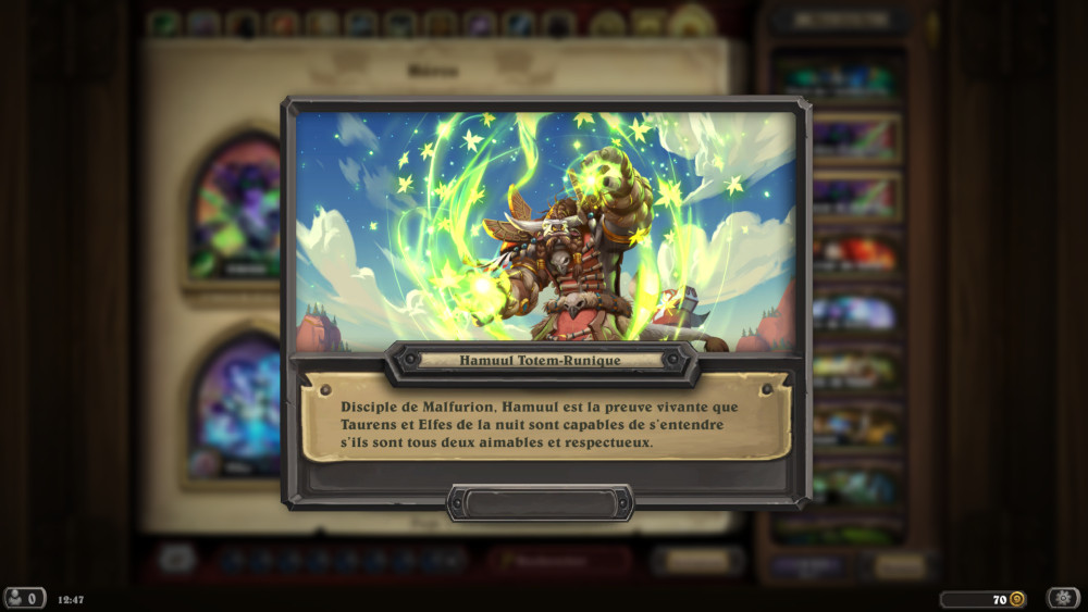 Hearthstone, héros - Hamuul-Totem-Runique