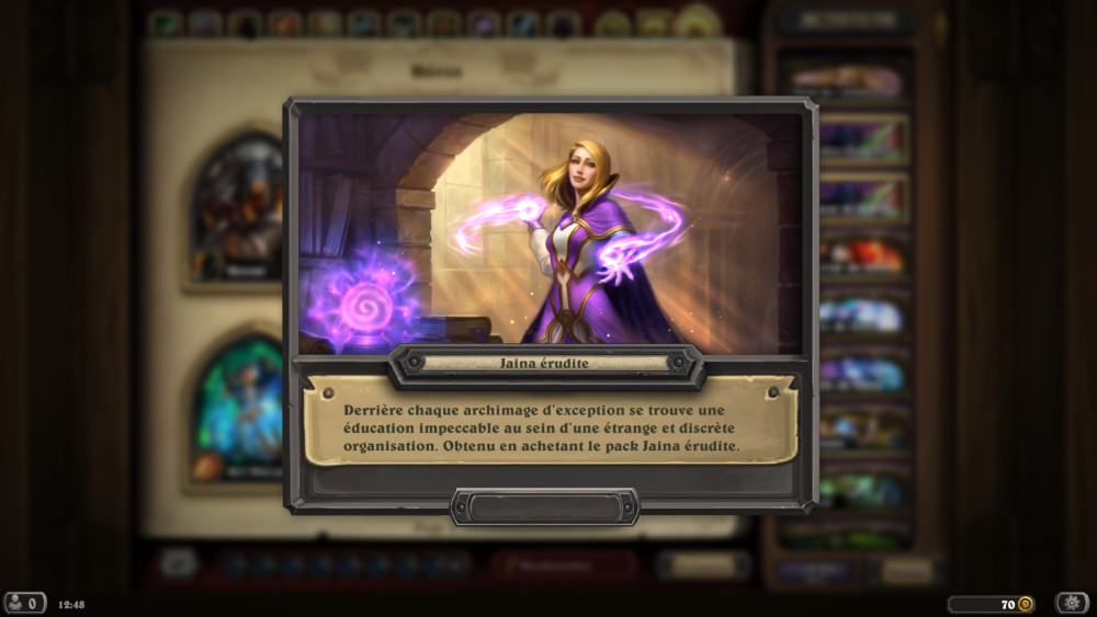 Hearthstone, héros - Jaina érudite