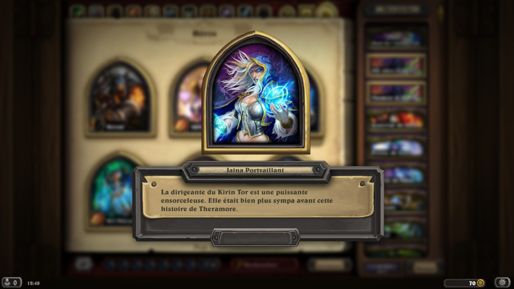Hearthstone, héros - Jaina Portvaillant