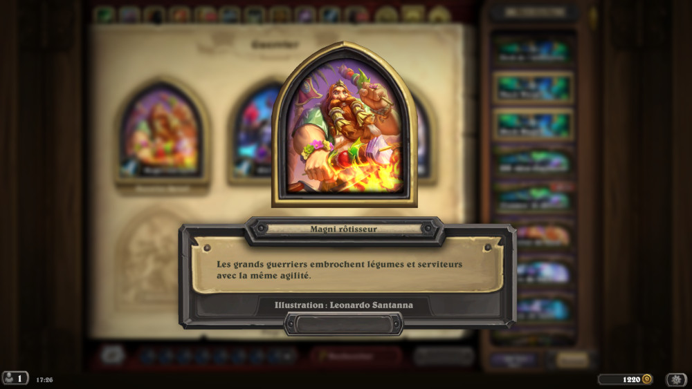 Hearthstone, héros - Magni rôtisseur