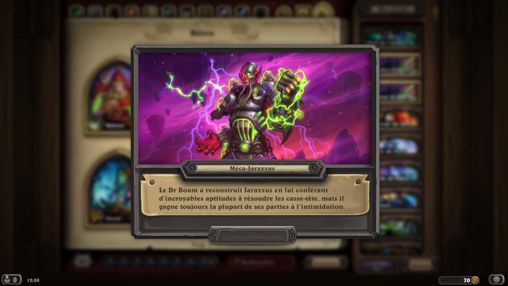 Hearthstone, héros - Méca-Jaraxxus