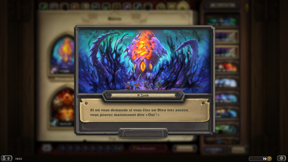 Hearthstone, héros - N'Zoth
