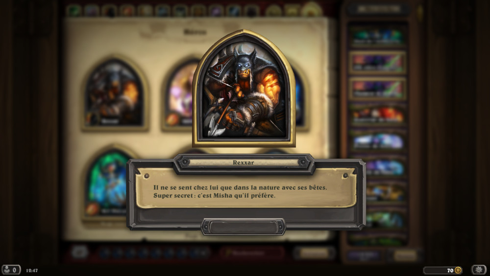 Hearthstone, héros - Rexxar