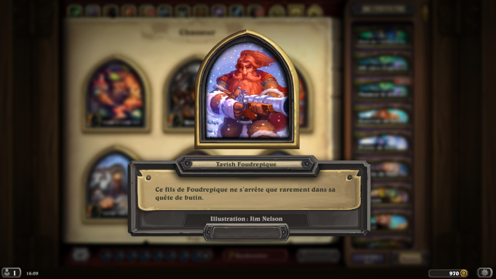 Hearthstone, héros - Tavish Foudrepique