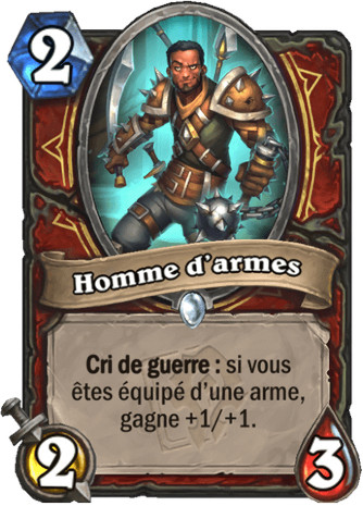 hearthstone, carte - Homme d'armes