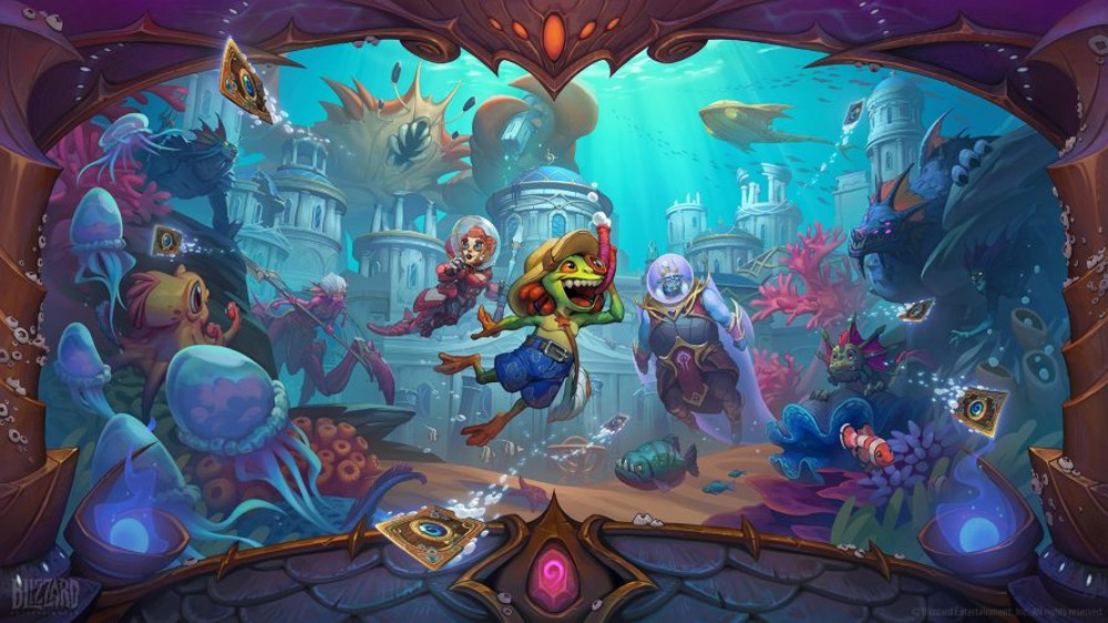 Hearthstone, dessin Au coeur de la cit� engloutie