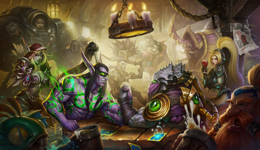 Hearthstone, dessin - Duel � la taverne