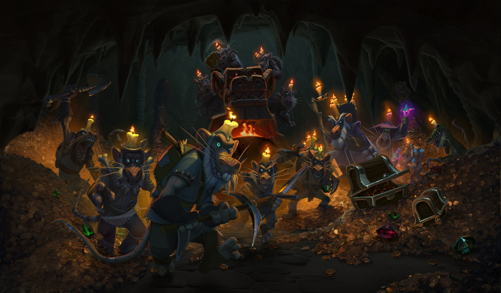 Hearthstone, dessin Kobolds et catacombes