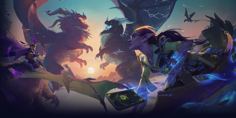 Hearthstone, dessin L'envol des dragons