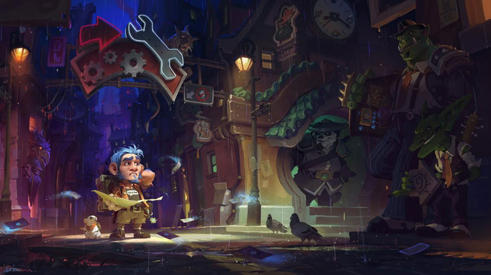 Hearthstone, dessin Main basse sur Gadgetzan