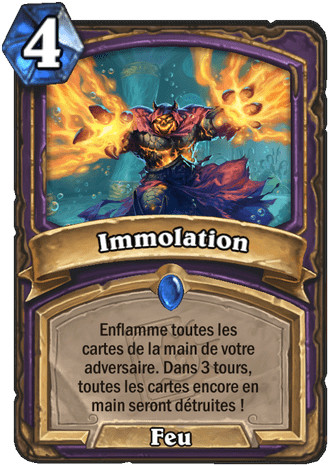 hearthstone, carte Immolation