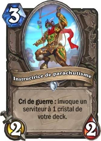 hearthstone, carte - Instructrice de parachutisme