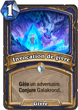 hearthstone, carte - Invocation de givre