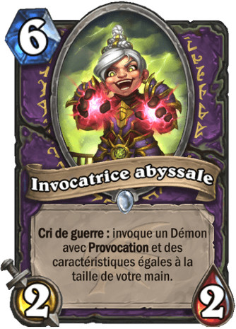hearthstone, carte - Invocatrice abyssale