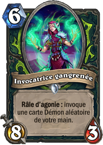 hearthstone, carte - Invocatrice gangren�e