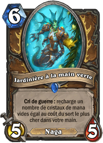 hearthstone, carte Jardini�re � la main verte