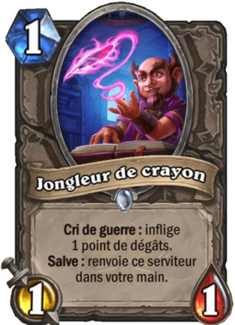 hearthstone, carte Jongleur de crayon