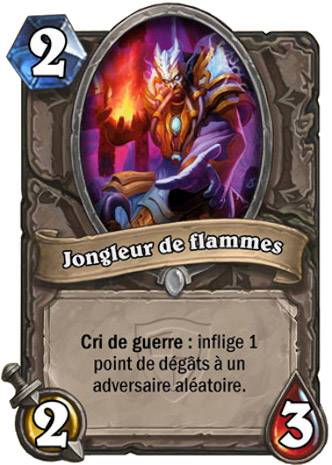 hearthstone, carte Jongleur de flammes