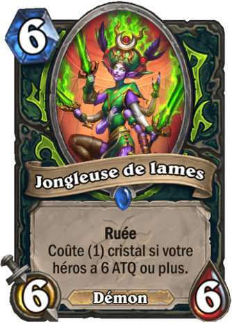 hearthstone, carte Jongleuse de lames