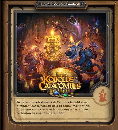 hearthstone, heroes of Warcraft : Kobolds et catacombes - Les vir�es en donjon