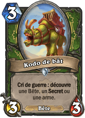 hearthstone, carte - Kodo de b�t