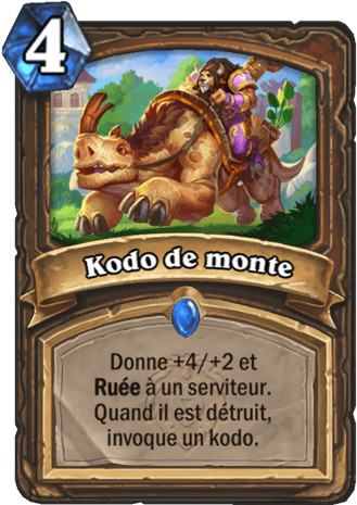 hearthstone, carte - Kodo de monte