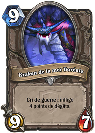 hearthstone, carte Kraken de la mer Bor�ale