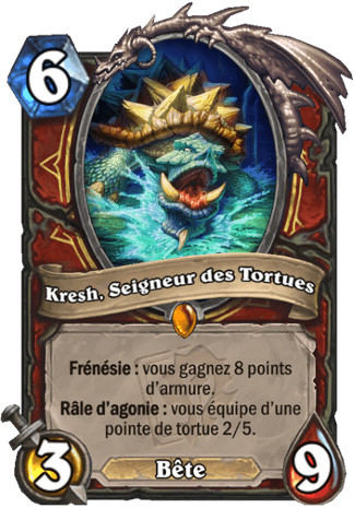 hearthstone, carte - Kresh, Seigneur des Tortues