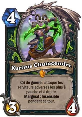 hearthstone, carte - Kurtrus Chutecendre