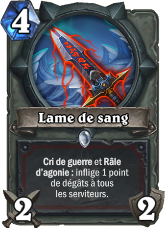 hearthstone, carte Lame de sang