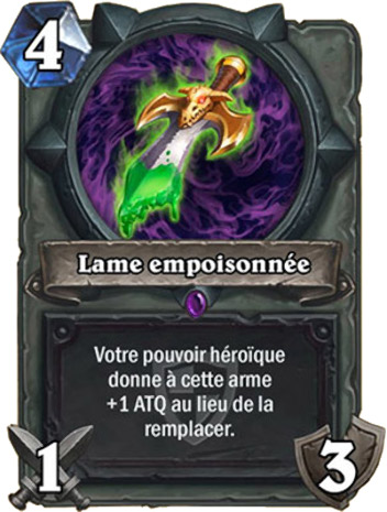 hearthstone, carte Lame empoisonn�e
