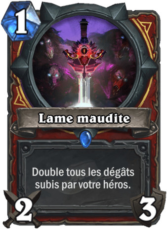 hearthstone, carte Lame maudite