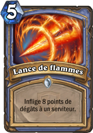 hearthstone, carte Lance de flammes